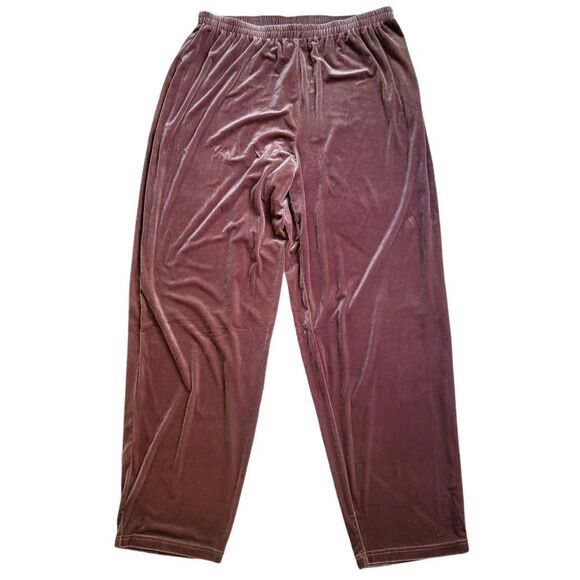 Maggie Sweet vintage velour pull on plus size pants size 2x tall - Picture 1 of 5
